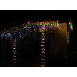 Vánoční světelný závěs 300 LED MULTICOLOR