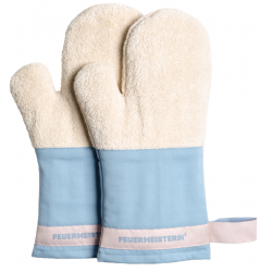 FEUERMEISTER modré kuchyňské rukavice BBQ Premium (pár)