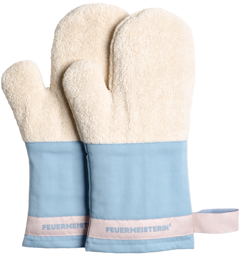 FEUERMEISTER modré kuchyňské rukavice BBQ Premium (pár) 9180FM103