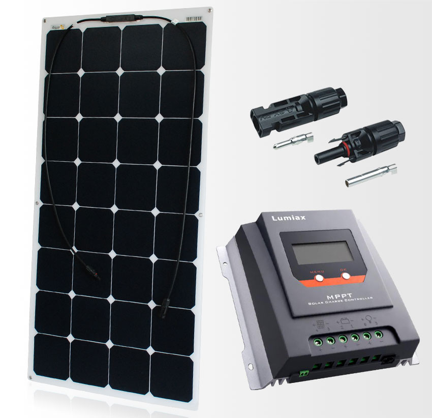 Solární panel set flex 110W s MPPT regulátorem Solární panel flex 110W MPPT