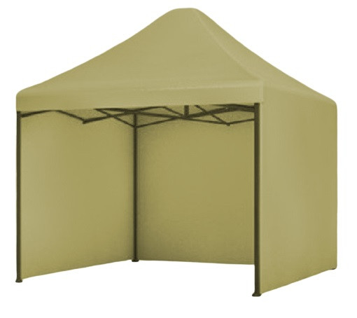 Garden party tent scissor easy-up 3x3 BEIGE + 3 walls